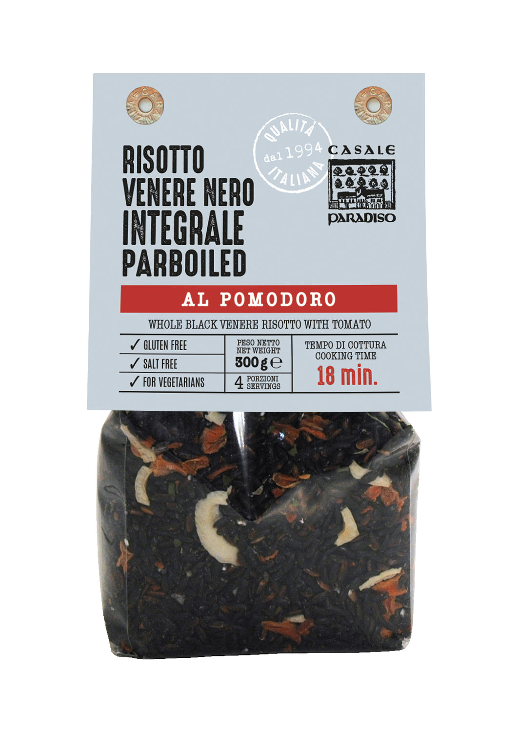 Whole Black Venere Risotto with Tomatoes, By Casale Paradiso 10.58 oz