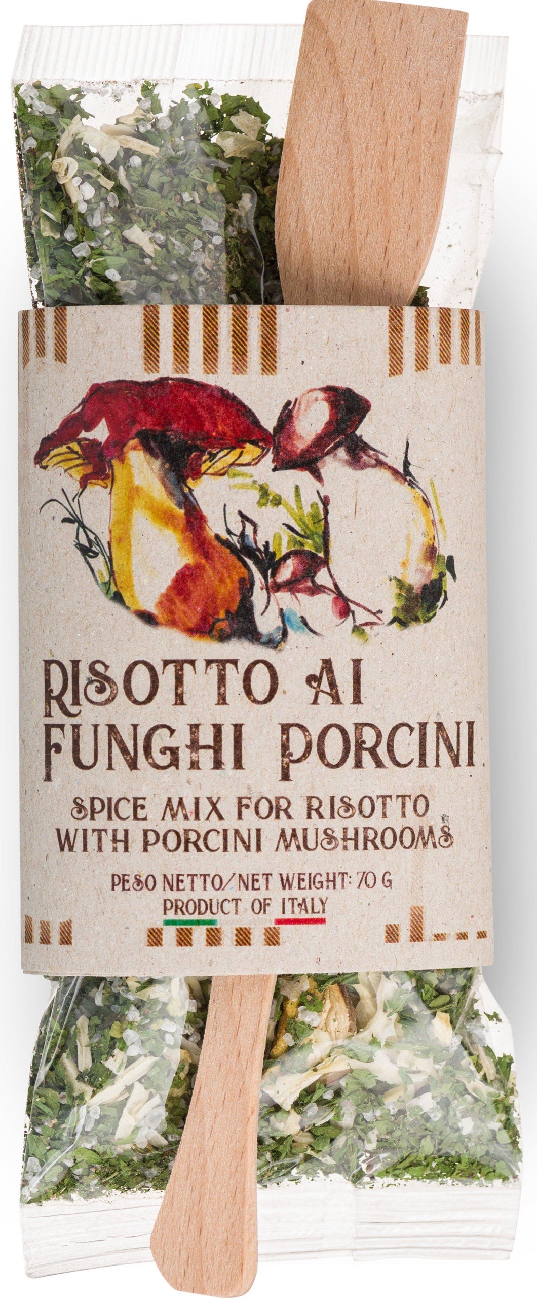 Ready Spice-Mix for Risotto ai Funghi Porcini by Casarecci di Calabria - 2.46 oz SPICES PREMIUM ITALIAN FOOD AT HOME 