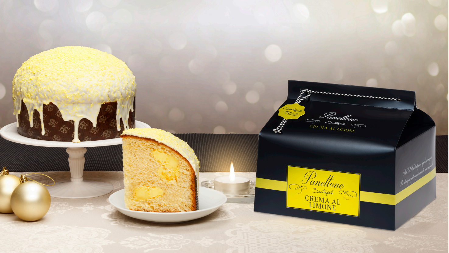 Premium Panettone Lemon Cream, by Santangelo 900gr