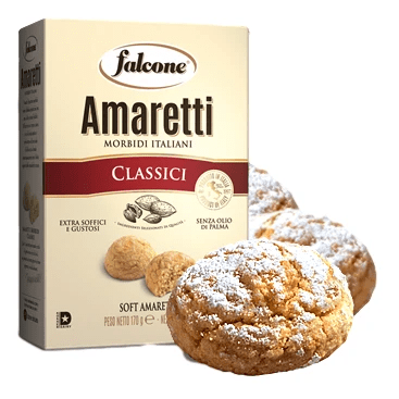 Classic Soft Macaroons Amaretti with Almonds by Falcone - 5.9 oz - [Premium Italian Food at Home ]