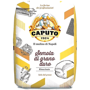 Italian Semolina Flour (Semola Di Grano Duro Rimacinata) by Antimo Caputo - 2.2 lb. - [Premium Italian Food at Home ]