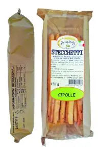 Grissitaly Corn Breadstick with Onions (Stecchetti) (150gr) 5.29 oz