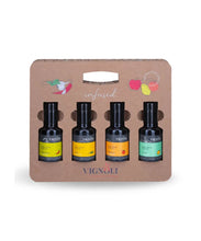 Load image into Gallery viewer, Vignoli Infused Olive Oil gift set Essential Italy 4x3.4oz
