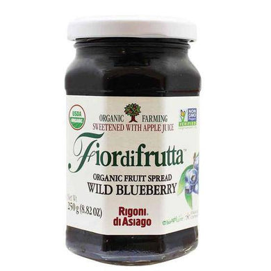 Rigoni di Asiago Wild Blueberry Fruit Spread - 8.8 oz - [Premium Italian Food at Home ]