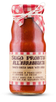 Ready Italian Tomato Sauce Arrabbiata Sauce By Casarecci Di Calabria 360gr - [Premium Italian Food at Home ]